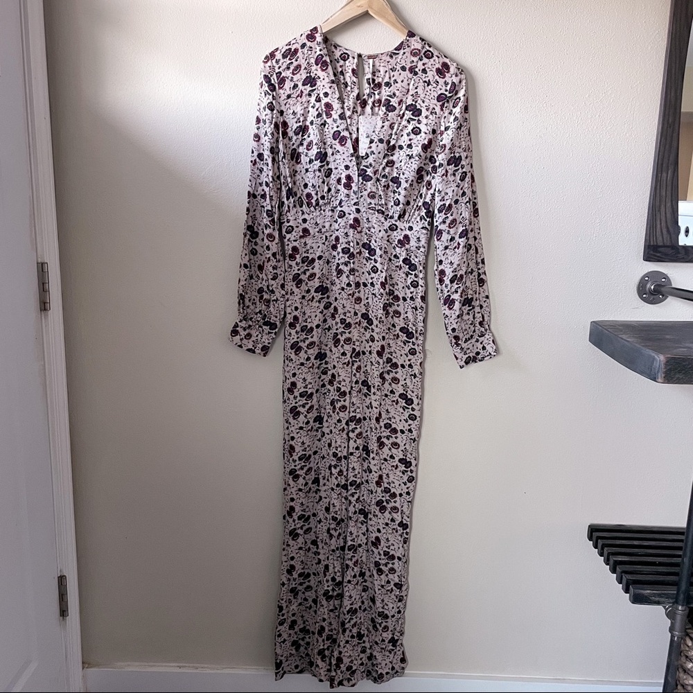 NWT Free People Some Like It Hot Floral Jumpsuit - Picture 3 of 16
